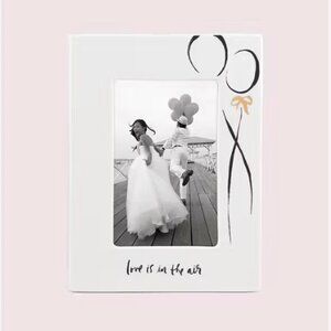 kate spade bridal love is in the air 4x6 picture photo frame brand new in box